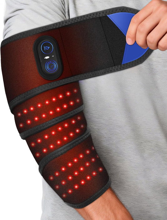 Cordless Heated Wrap Massager – Rechargeable Heat & Vibration Therapy for Pain Relief, Wrist • Ankle • Joint Comfort
